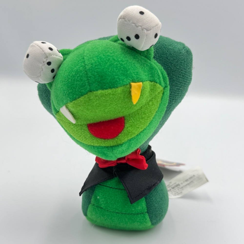 Meanies Snake Eyes Jake Series 1 1997 Green Snake Bean Bag Plush with Tag